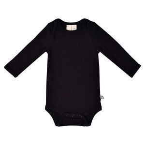 Kyte baby long sleeve onsie black midnight